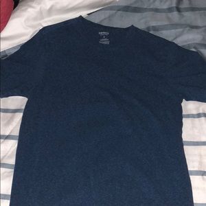 Express Men’s Shirt Navy Blue Tight Fit Medium